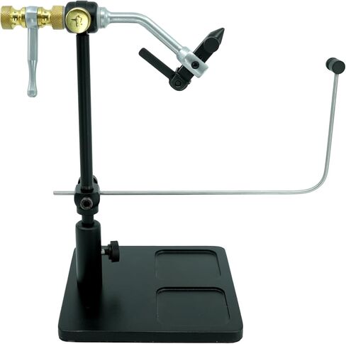 مجموعة Kingfisher Fly Tying Bitterroot True Rotary Fly Tying Vise الفاخرة، مع أدوات in Saudi Arabia
