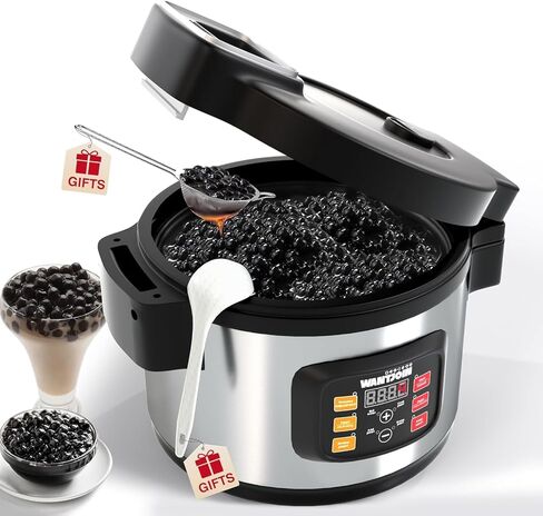 WantJoin 12L Boba Cooker Boba Maker Machine التجارية للؤلؤ التابيوكا، صانع الفقاعات التجارية لشاي الفقاعات، مناسب للمطاعم، ومتاجر شاي الحليب، ومتاجر الحلوى، وبارات الصالة، 1850 وات in Kuwait