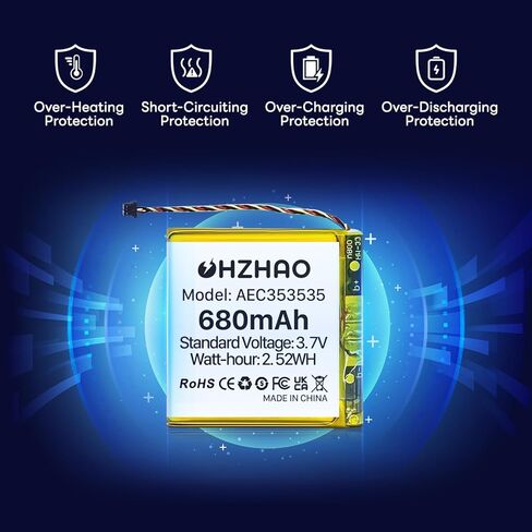 بطارية بديلة 680 مللي أمبير في الساعة AEC353535 لسماعات Beats by Dr Dre Beats Solo3 Solo2 اللاسلكية، بطارية عالية السعة 3.7 فولت in Kuwait