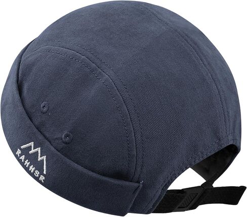 5 Panels Brimless Skullcap Rolled Cuff Retro Beanie Hat Street Casual Docker Hats Fashion Hip Hop Hats for Men Women in Kuwait
