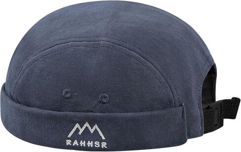 5 Panels Brimless Skullcap Rolled Cuff Retro Beanie Hat Street Casual Docker Hats Fashion Hip Hop Hats for Men Women in Kuwait