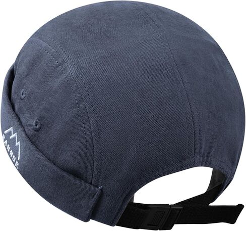 5 Panels Brimless Skullcap Rolled Cuff Retro Beanie Hat Street Casual Docker Hats Fashion Hip Hop Hats for Men Women in Kuwait