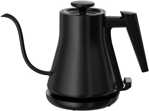 Electric Gooseneck Kettle, Pour-Over Coffee & Tea Kettle Water Boiler, Ultra Fast Heating Electric Kettles With 1000 Watts, 27oz/0.8L Stainless Steel BPA-Free Interior, Black in Saudi Arabia