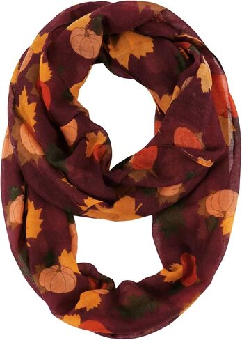 GERINLY Animal Circle Scarves: Cute Moose Print Infinity Loop Scarf For Christmas in Kuwait