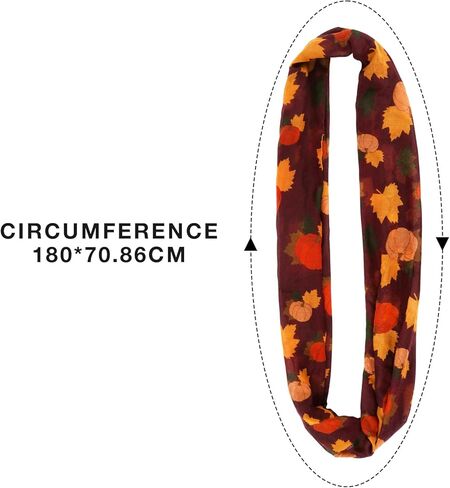 GERINLY Animal Circle Scarves: Cute Moose Print Infinity Loop Scarf For Christmas in Kuwait