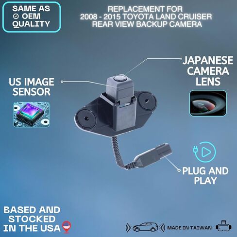 Backup Camera Replaces for 2008-2015 Toyota Land Cruiser OE Part # 86790-60082, 86790-60081, 86790-60080 in Saudi Arabia