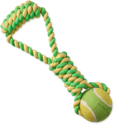 Organic Cotton Pull and Chew Dog Toys for All Pet Breeds, Blue, One Size in Kuwait