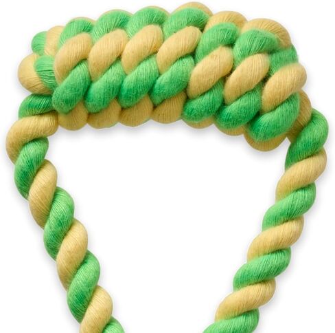 Organic Cotton Pull and Chew Dog Toys for All Pet Breeds, Blue, One Size in Kuwait