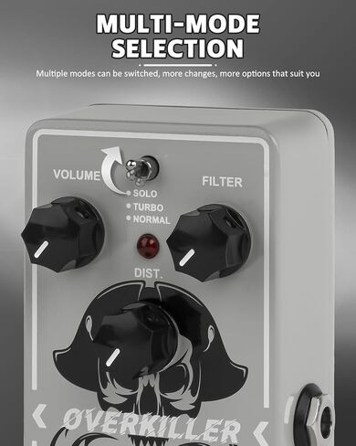 STRICH TUBE SOUL Tube Overdrive Distortion Pedal for Electric Guitar, Compact Mini Single Unit, True Bypass, 3 Control Knobs, Volume, Tone, Gain, Dual Mode Adjustment, Boost, Normal, 9V DC in Saudi Arabia