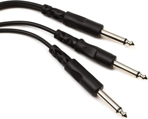 Hosa CYP-105 1/4" TS to Dual 1/4" TS Y Cable, 5 Feet in Saudi Arabia