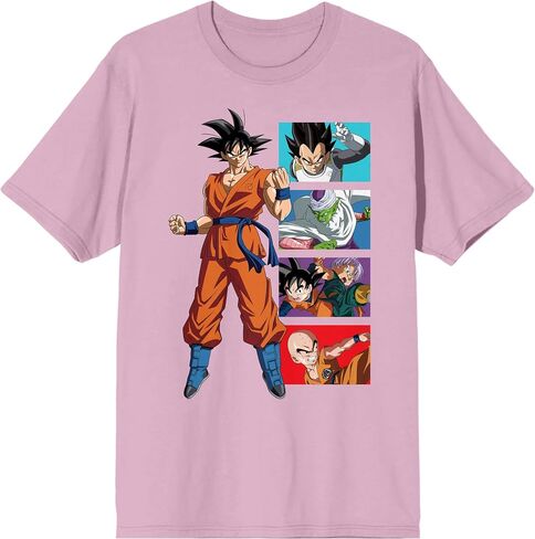 Dragon Ball Super Goku Character Panels Men's Black T-shirt in Saudi Arabia