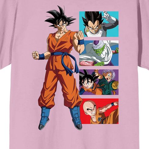 Dragon Ball Super Goku Character Panels Men's Black T-shirt in Saudi Arabia