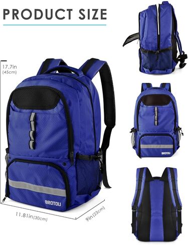 BROTOU Basketball Backpack, Large Basketball Bag with Shose&Ball Compartment, Soccer Backpacks for Basketball/Volleyball in Kuwait