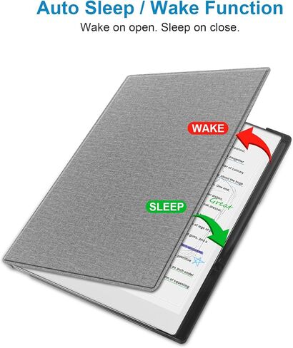 KuRoKo Case for Remarkable Paper Pro Color 11.8",Slim Hard Back Shell Protective Auto Sleep/Wake Book Folio Cover with Pen Holder for Remarkable Paper Pro Tablet 11.8 inch 2024 Released,Black in Saudi Arabia