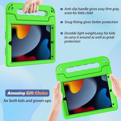 LTROP Kids Case for iPad 9th/ 8th/ 7th Generation 10.2-inch (2021/2020/ 2019) - iPad 10.2 Case for Kids, Light Weight Convertible Handle Stand Child-Proof Case for iPad 9 8 7 Gen 10.2", Blue in Saudi Arabia