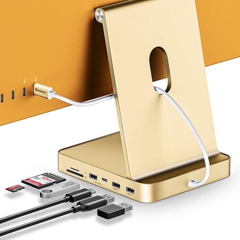 Minisopuru DS802 iMac قاعدة توصيل لأجهزة iMac مقاس 24 بوصة M1/M3/M4/M5، أزرق in Kuwait