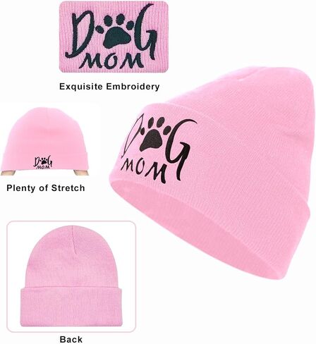 Cat Lover Gifts for Women, Cute Cat Beanie Winter Hat and Funny Socks for Teenage Teen Girl Mom Owners Pink in Kuwait