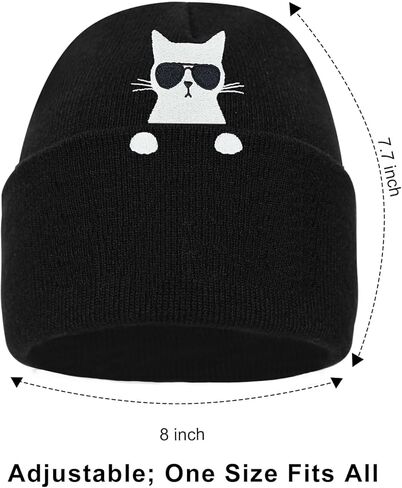هدايا لمحبي القطط للنساء، قبعة شتوية لطيفة للقطط وجوارب مضحكة لأصحاب الأمهات المراهقات باللون الوردي in Kuwait