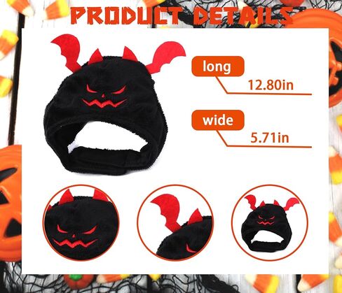 Cat Halloween Pumpkin Costume Dog, Adjustable Orange Pet Leaves Pumpkin Cap for Halloween Cosplay Costume Puppy Kitten Party Dress Up for Puppy Kitty Halloween Cosplay Costume in Saudi Arabia