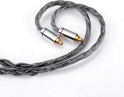 FAAEAL MMCX Connectors 8N Single Crystal Copper Silver Plated Mixed Cord Compatible with Sennheiser IE200 IE300 IE600 IE900 Headphones Works on WM1A NW-ZX505 Digital Music Players 4.4mm Plug in Saudi Arabia