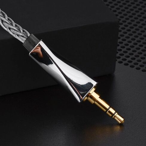 FAAEAL MMCX Connectors 8N Single Crystal Copper Silver Plated Mixed Cord Compatible with Sennheiser IE200 IE300 IE600 IE900 Headphones Works on WM1A NW-ZX505 Digital Music Players 4.4mm Plug in Saudi Arabia