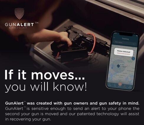 Gun Alert | Secure Your Firearm GPS Device | GunAlert - Motion Detection & Recovery Tool | First Month Free Subscription | Instant Anti-Theft Alerts | Works 24/7 | Security & Safety for Your Gun in Saudi Arabia