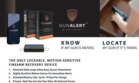 Gun Alert | Secure Your Firearm GPS Device | GunAlert - Motion Detection & Recovery Tool | First Month Free Subscription | Instant Anti-Theft Alerts | Works 24/7 | Security & Safety for Your Gun in Saudi Arabia