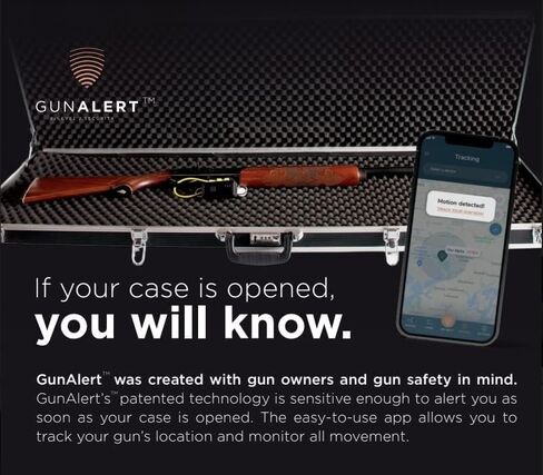 Gun Alert | Secure Your Firearm GPS Device | GunAlert - Motion Detection & Recovery Tool | First Month Free Subscription | Instant Anti-Theft Alerts | Works 24/7 | Security & Safety for Your Gun in Saudi Arabia