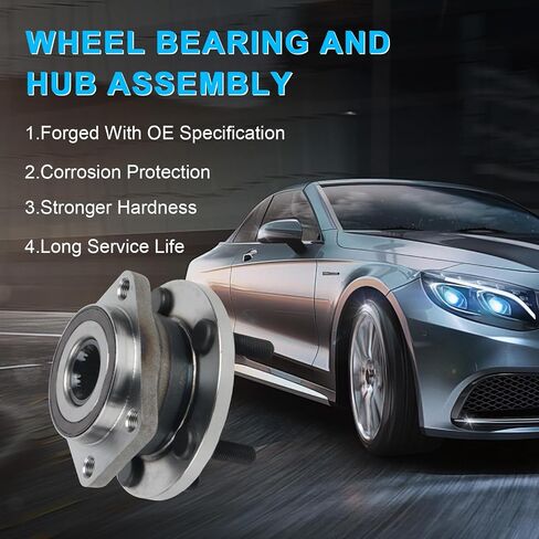 515096 4WD Front Wheel Bearing Hub Assembly 6 Lugs w/ABS 1Pcs Fits for 07-14 Chevy Avalanche/Silverado 1500, Cadillac Escalade, GMC Sierra 1500/ Yukon Replace OE 515096 in Saudi Arabia