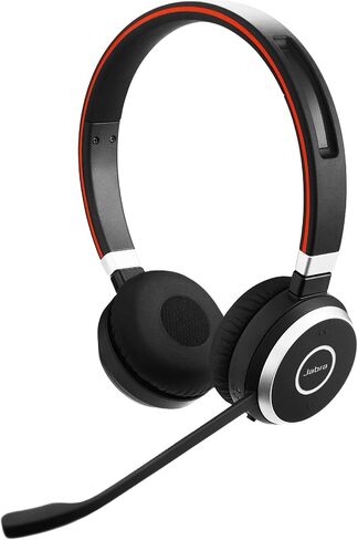 سماعة رأس ستيريو لاسلكية Jabra Evolve 65 UC - تتضمن محول Link 370 USB - سماعة رأس بلوتوث مع أداء لاسلكي رائد في الصناعة، وإلغاء الضوضاء السلبية (متجددة) in Saudi Arabia