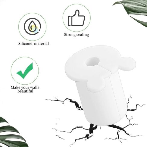 Cable Grommet Routing Kit for Starlink, 4 PCS Rubber Cable Grommet Silicone Wall Grommets for Cables Wall Cable Pass Through Wall Hole Cover for 1" Cable Router Ethernet Cable Adapter Wall Hole, White in Saudi Arabia