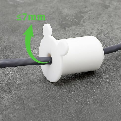 Cable Grommet Routing Kit for Starlink, 4 PCS Rubber Cable Grommet Silicone Wall Grommets for Cables Wall Cable Pass Through Wall Hole Cover for 1" Cable Router Ethernet Cable Adapter Wall Hole, White in Saudi Arabia