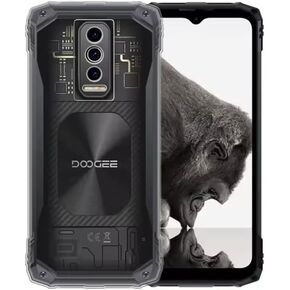 Case for Doogee Blade 10 + Glass Screen Protector Tempered Film - Transparent Silicone Soft Flexible Bumper Shockproof TPU Protective Cover Shell for Doogee Blade 10 (Clear)