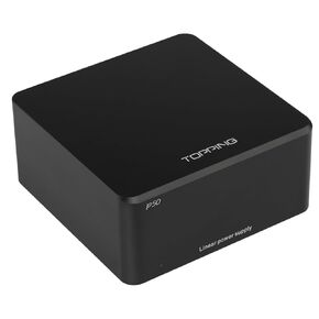 TOPPING P50 Linear Power Supply for HiFi Audio - Ultra Low Noise, CNC Unibody, Perfect Compatible with D50III/D50s/DX3,Pro+/E50,Global Voltage Support (Black)