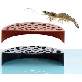 DQITJ 2 Pack Shrimp Hideout Cave Breeding Hide for Aquarium Fish Tank Decoration Accessories (Black and Brown)