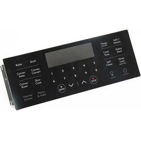 316655001 Range Oven Control Overlay Genuine Original Equipment Manufacturer (OEM) Part Black