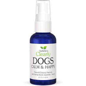 Natural Calm & Happy Oil for Dogs - Pet Safe Essential Oils with Lavender, Petitgrain and Neroli - Calming and Soothing for Stress, Anxiety, Hyperactivity | Natural Pet Product Made in USA