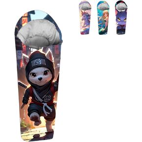 Wonder Team 32F-59F Youth and Kids Sleeping Bag | Indoor/Outdoor Boys and Girls Sleeping Bag | Mummy Style, Lightweight Sleeping Bag for Kids