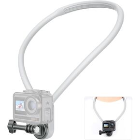 AKASO Magnetic Neck Mount Holder, Vlog Action Camera Accessories Compatible with GoPro Hero12/11/10/ 9/Max EK7000/Brave 4//DJI Osmo Action/Smart Phone with Phone Clip Vertical Adapter