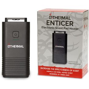 E-Thermal Enticer Scent Pad Heater - Remote Controlled Scent Pad Heater for Strong Smelling Hunting Scents - Rechargeable Battery