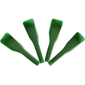 4pcs Bird Feeder Spoon Plastic Parrot Feeding Scoops Hand Food Feeding Tableware Birds Feeding and Watering Supplies,Small Bird Feeder Scoop Funnel for Feeder,Green