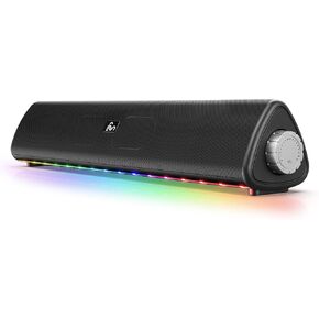 Bluetooth Computer Speakers for Desktop, 20W Stereo Sound, 3.5 mm Aux-in Connection, Wireless Battery Powered PC Speakers for Laptop, Tablet, Gaming