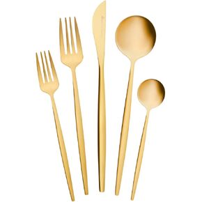 Karaca New Porto Elegance 60-Piece Cutlery Set for 12 People, Tablespoons, Table Forks, Premium Quality, Healthy and Hygienic, Modern Design, Stainless Steel Cutlery Set Test