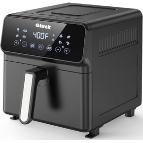 Air Fryer 6 Quart, Non-Toxic Airfryer with All Metal Inside, 1500W Large Air Fryer Oven Combo for Family, Compact Non-Stick Square Basket, Dishwasher Safe, ETL Certified