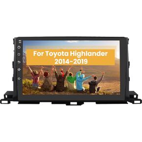 Car Radio for Toyota Highlander 2014-2019 Built in Carplay/Android Auto,Android Head Unit 4G RAM 64GROM with WiFi GPS Navigation Bluetooth Steering Wheel Control