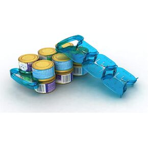Wet Cat Food Can Holder Storage - Canned Cat Food Organizer, Pet Can Organizer - Stackable 12-Can Storage for Travel or Pantry - Fits 5.5 oz Cans (1-Piece)