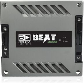 Banda 1-Channel Vehicle Audio Amplifier - 3000 Watts High-Powered Mono Bass Amplifier w/Subsonic Filter and Low Pass Filter Stable at 2 ohms, LED Indicators, Sound Specialization BEAT3002