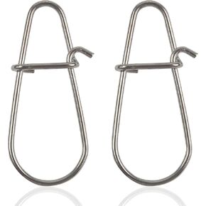 AGOOL Crankbait Snaps Stainless Steel Fishing Snaps Duo Lock Lure Snaps, 100pcs Fishing Nice Snaps Power Clips Quick Change Fishing Clips Fast Snaps Speed Clips Snap Hook Connector