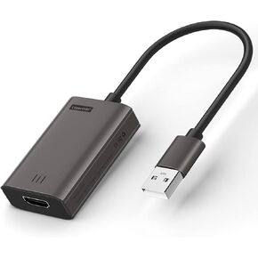 Lemorele MacBook HDMI to USB Adapter, HD 1080P USB to HDMI Cable Adapter, HDMI USB Mac Adapter, Compatible with MacOS M1 / Windows 10/8.1/8/7(Need to Install app) Incompatible with Linux, Unix, Vista