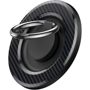 Magnetic Phone Ring Grip for MagSafe pop Socket,【360° Fidget Spinners】 Phone Holder Mag-Safe Accessories with for iPhone 16/15/14/13/12 Series/Samsung/Google,Pop Socket for iPhone(Black Carbon Fiber)